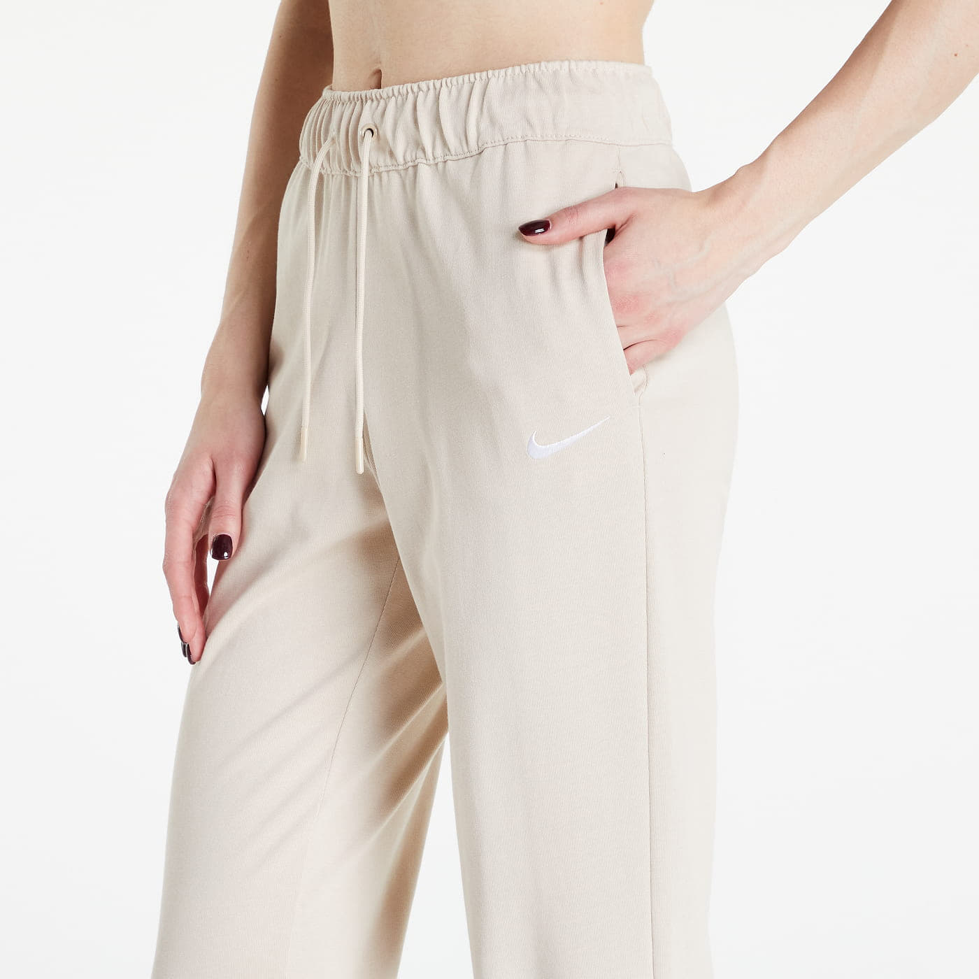 Jogginghosen Nike NSW Jersey Easy Joggers Sanddrift/ White