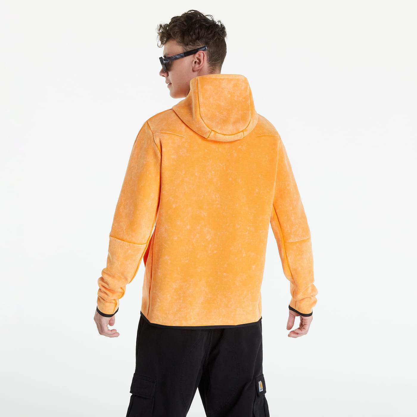 Sweatshirts Nike NSW Tech Fleece Wash Full-Zip Hoodie Kumquat/ Black