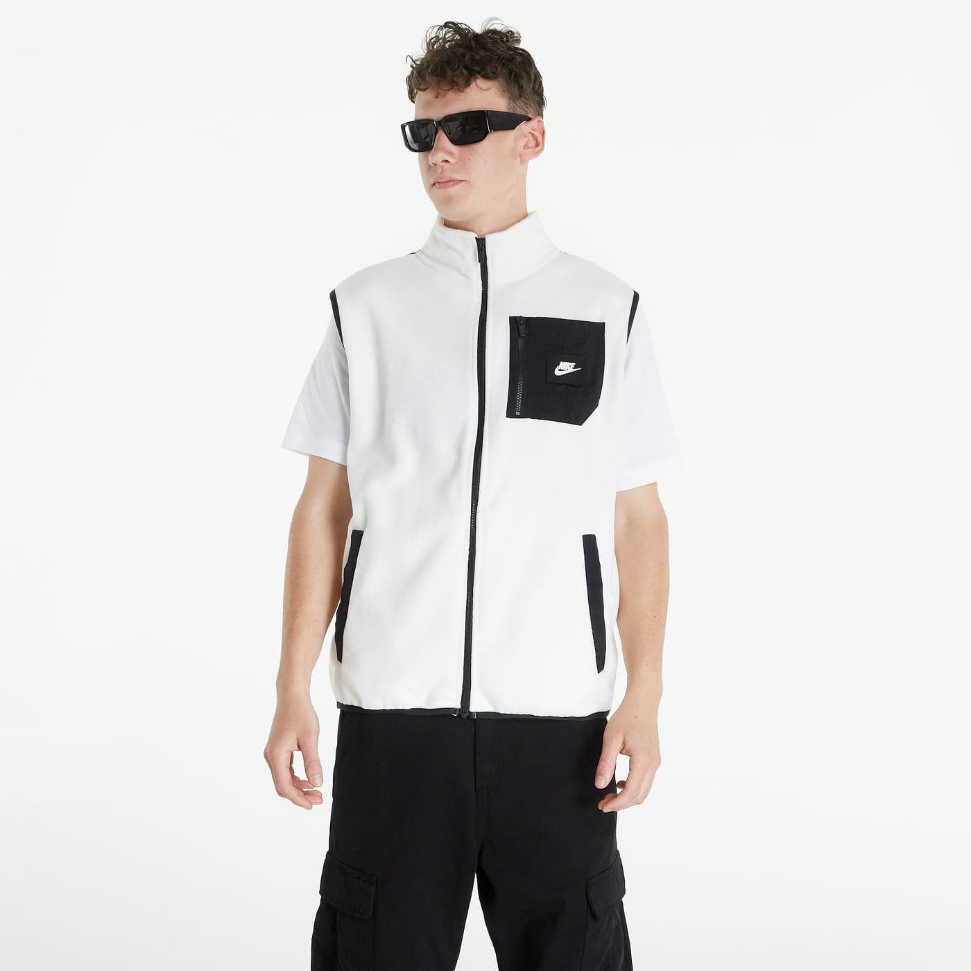 Levně Nike NSW THERMA-FIT Polar Fleece Vest Sail/ Black