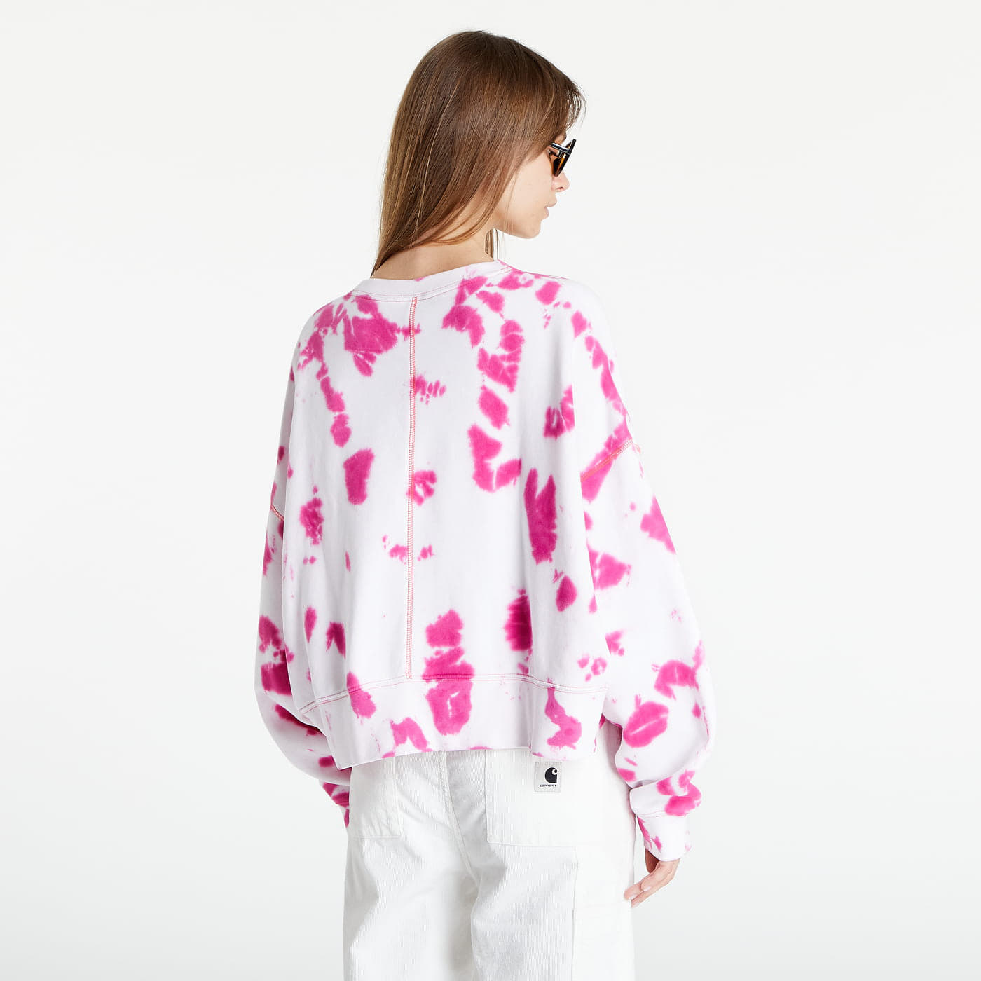 Felpe Nike Sportswear Women s Oversized Fleece Tie Dye Crew