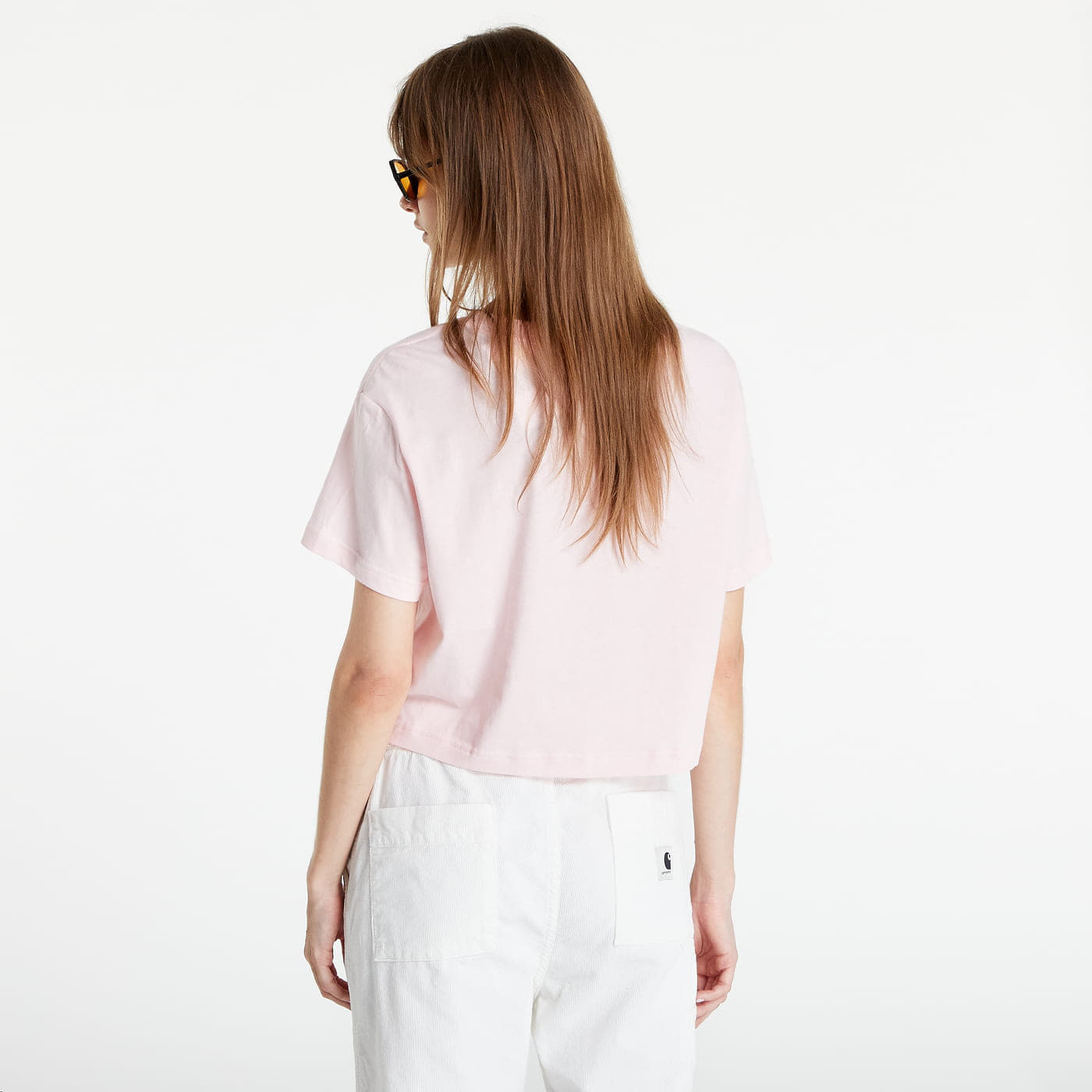 Trička Nike NSW Tee Essential Crp Icn French Terry Atmosphere/ White