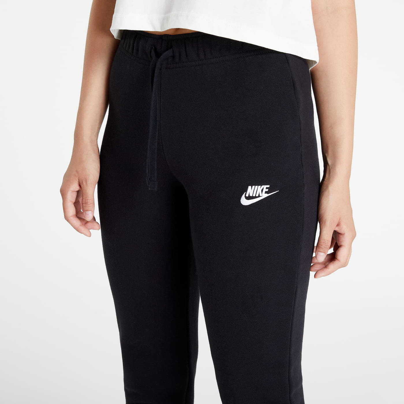 Pantalon Taille Mi-Haute Nike Sportswear Club Fleece pour Femme -  DQ5174-100 - Blanc