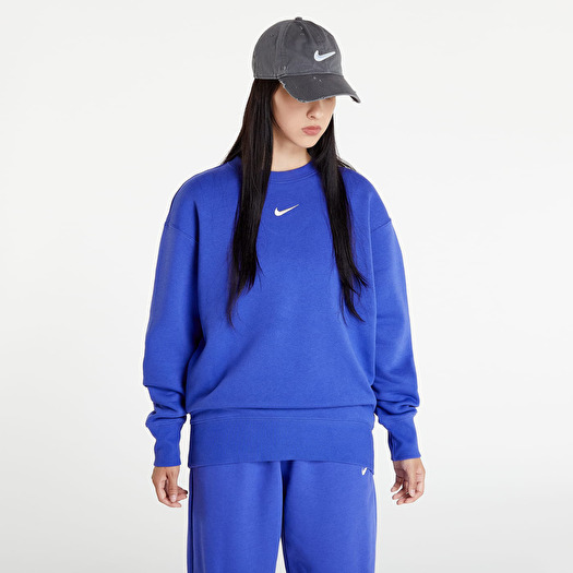 Felpe Nike NSW Phoenix Fleece Women s Oversized Crewneck Sweatshirt Blue Footshop
