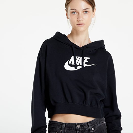 Hoodies and sweatshirts Nike Sportswear Club Fleece Oversized Crop Graphic  Hoodie Black