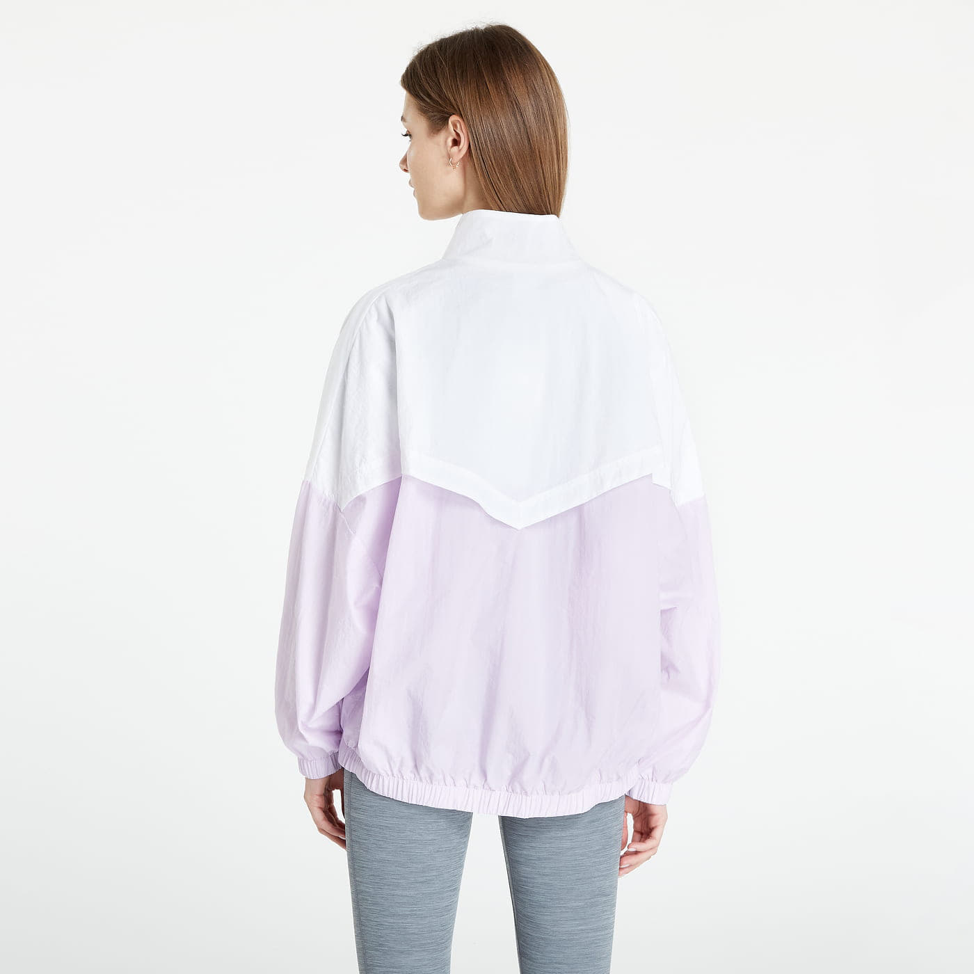Purple and store white nike jacket