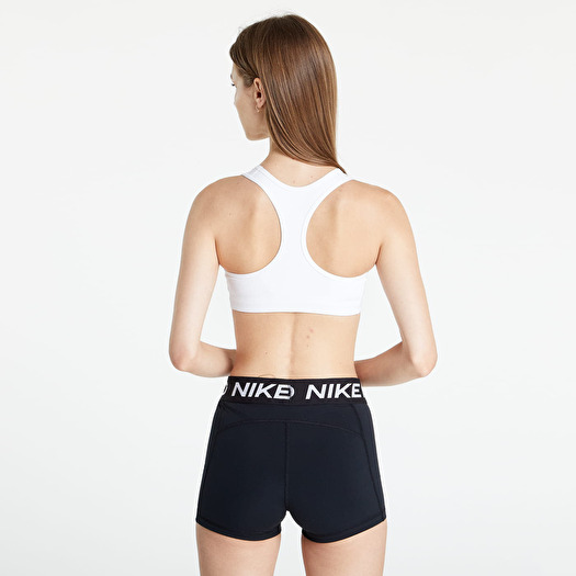 nike swoosh white sports bra