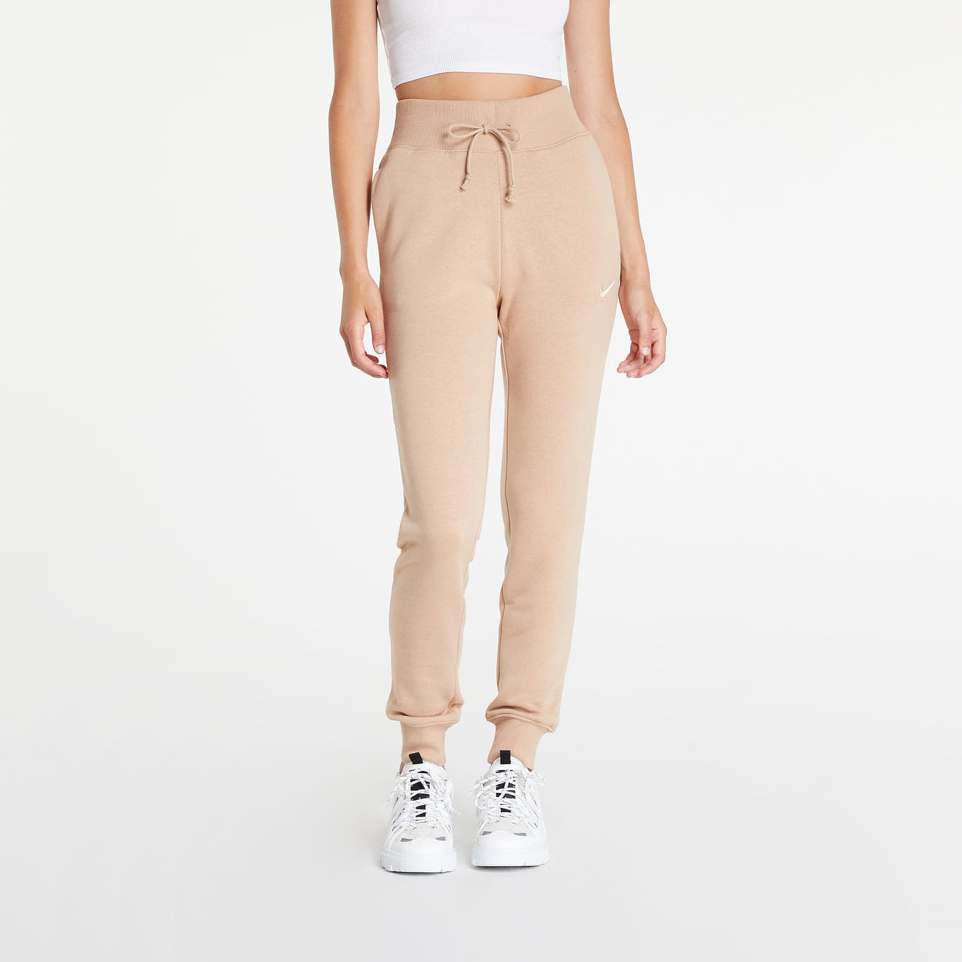 Trenirka hlače Nike Sportswear Phoenix Fleece Pants Brown