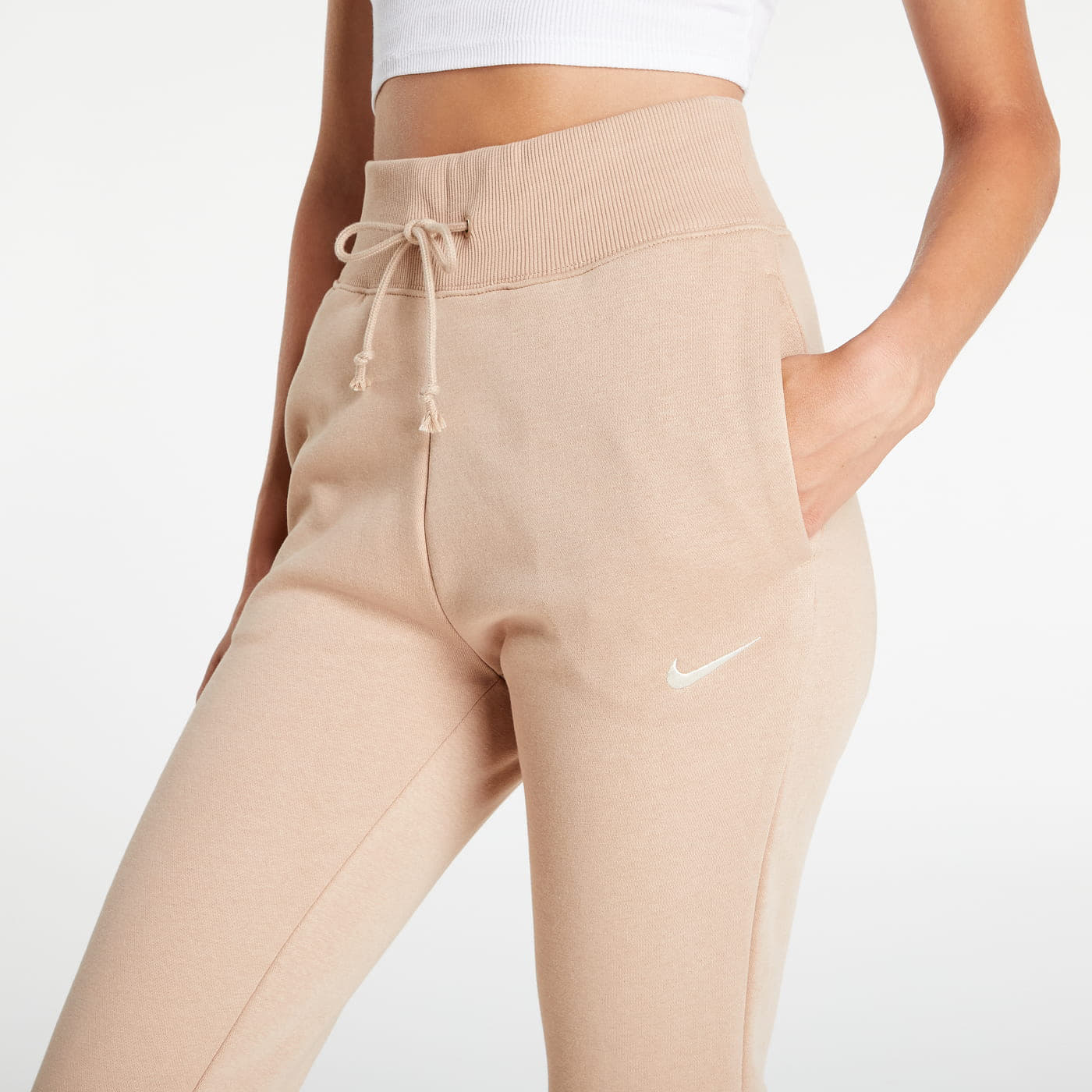Trenirka hlače Nike Sportswear Phoenix Fleece Pants Brown