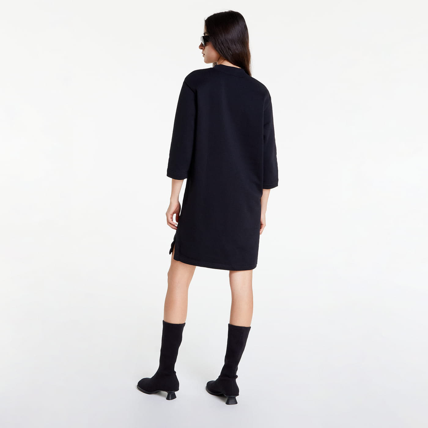 Dress Nike Sportswear Phoenix Fleece 3/4-Sleeve Dress Black