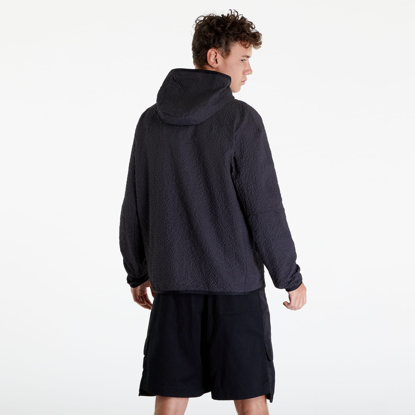 Coach Jackets Nike Lined Woven Full-Zip Hooded Jacket Black