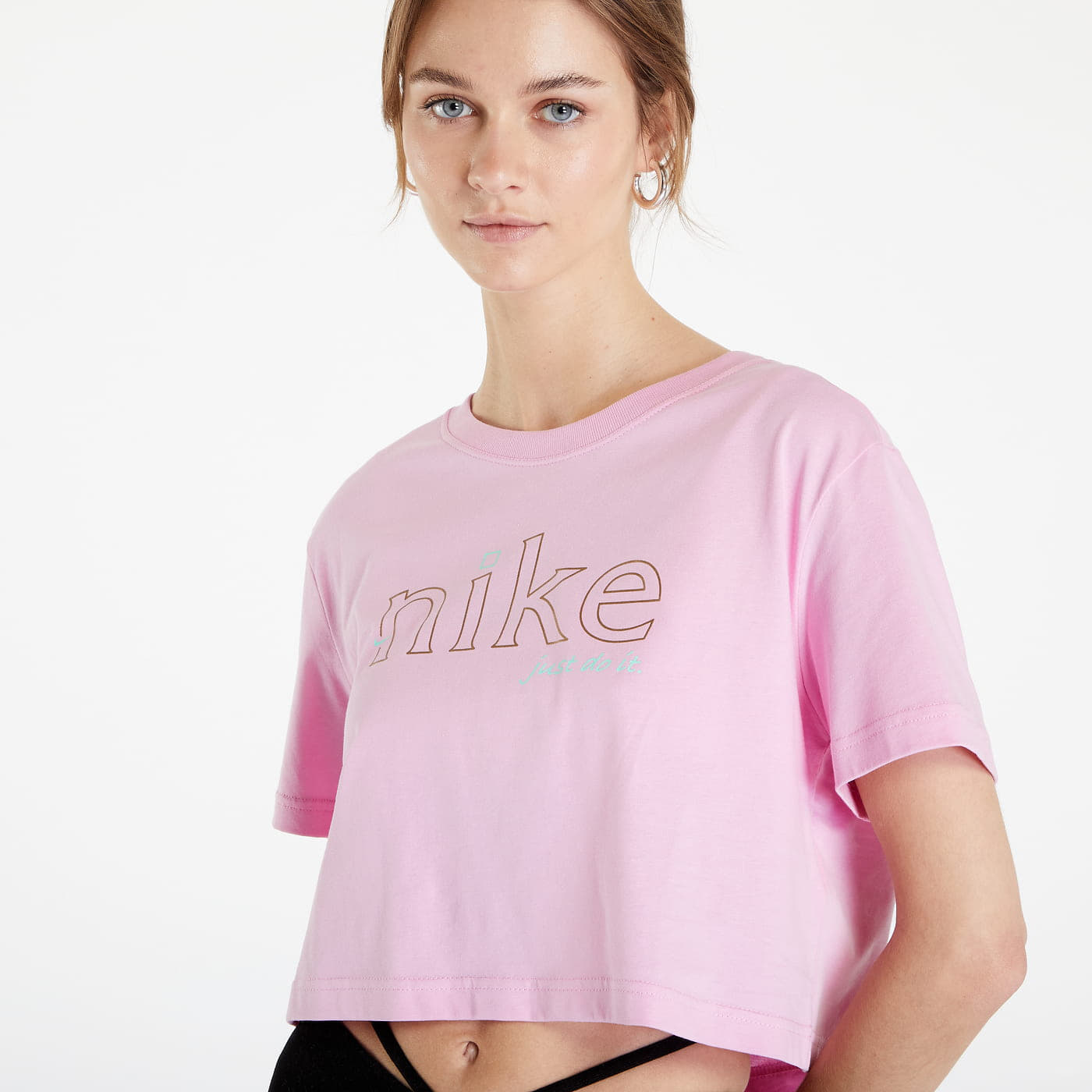Topuri Nike Cropped T-Shirt Pink