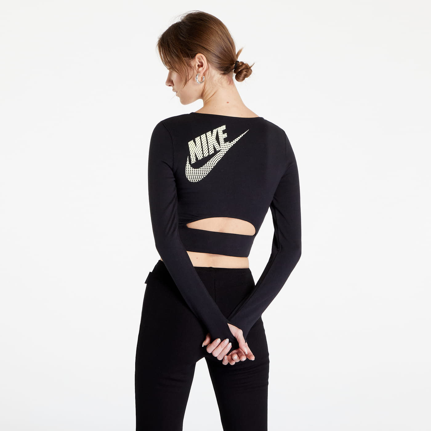 Nike crop top long sleeve top