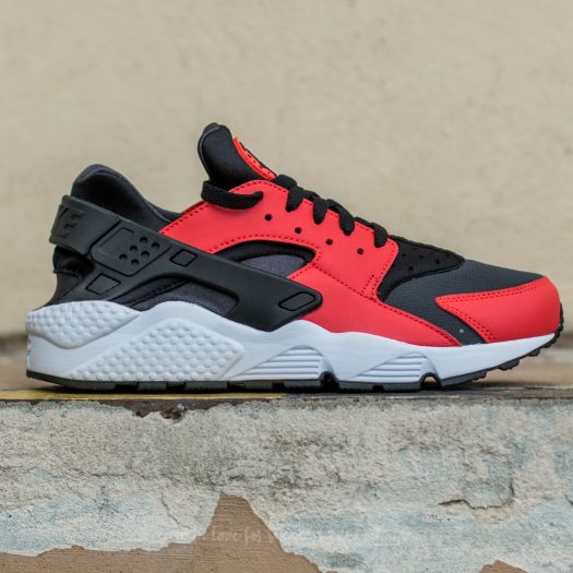 Air max huarache black shop and red