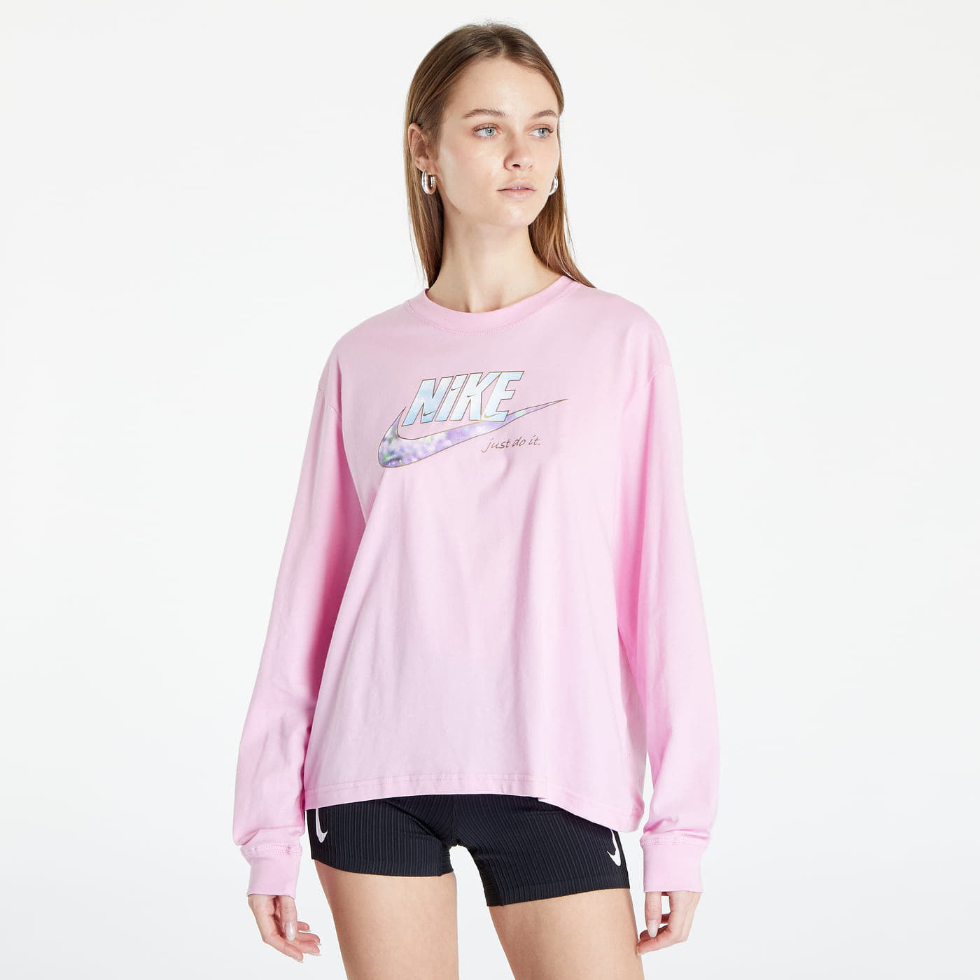 Pink nike sale long sleeve