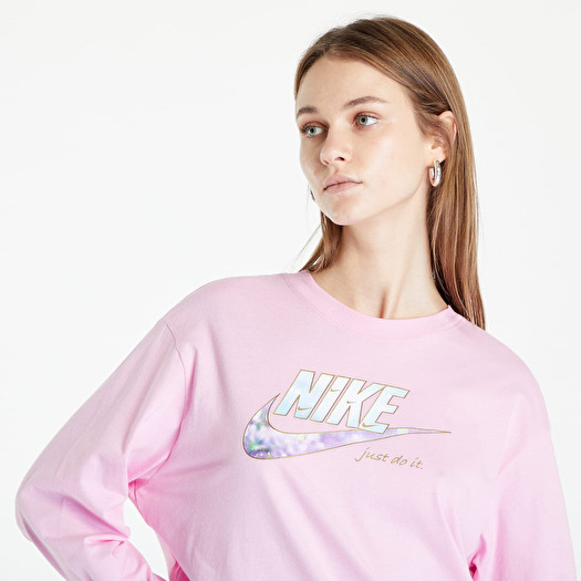 T-shirts Nike Sportswear Women's Long-Sleeve T-Shirt Pink | Footshop