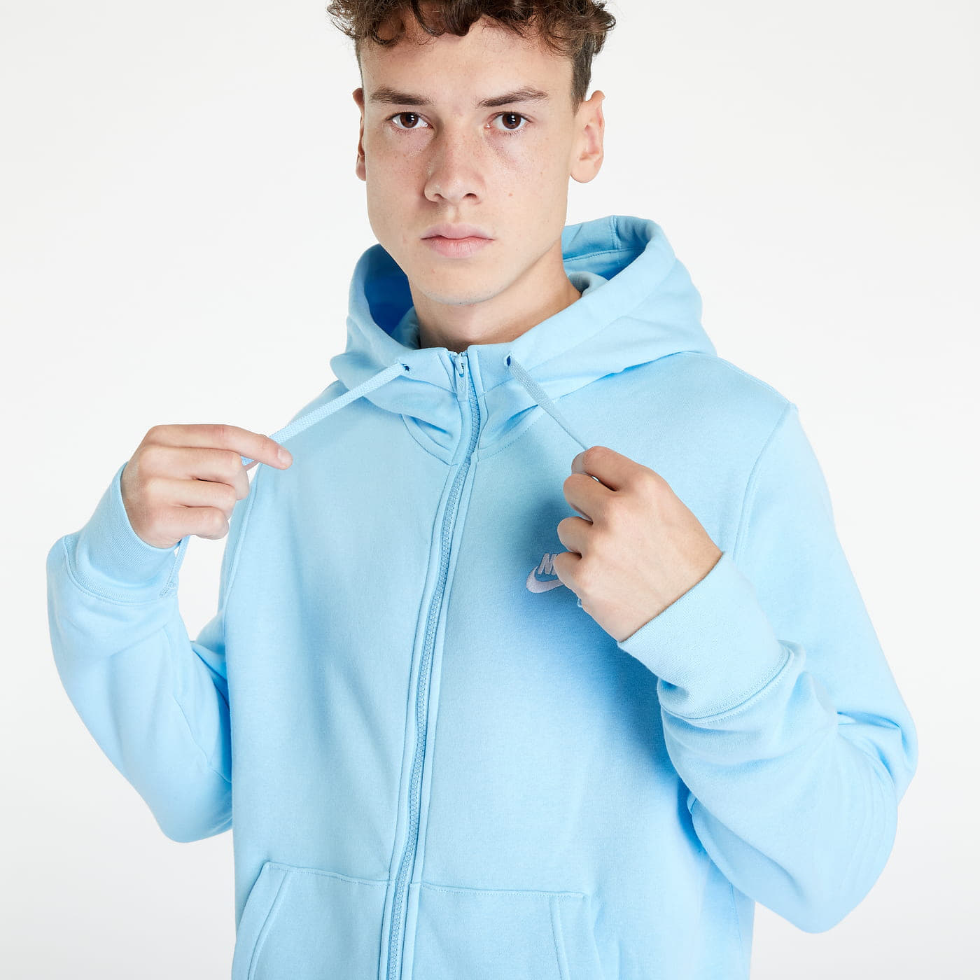 Puloverji   Nike Sportswear Club Fleece Full-Zip Hoodie Blue