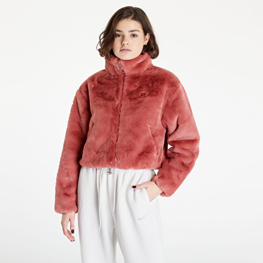 nike essential jacket pink