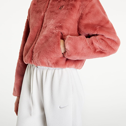 nike essential jacket pink