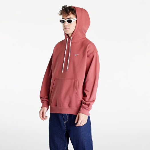 Hoodies and sweatshirts NikeLab Solo Swoosh Fleece Hoodie Red