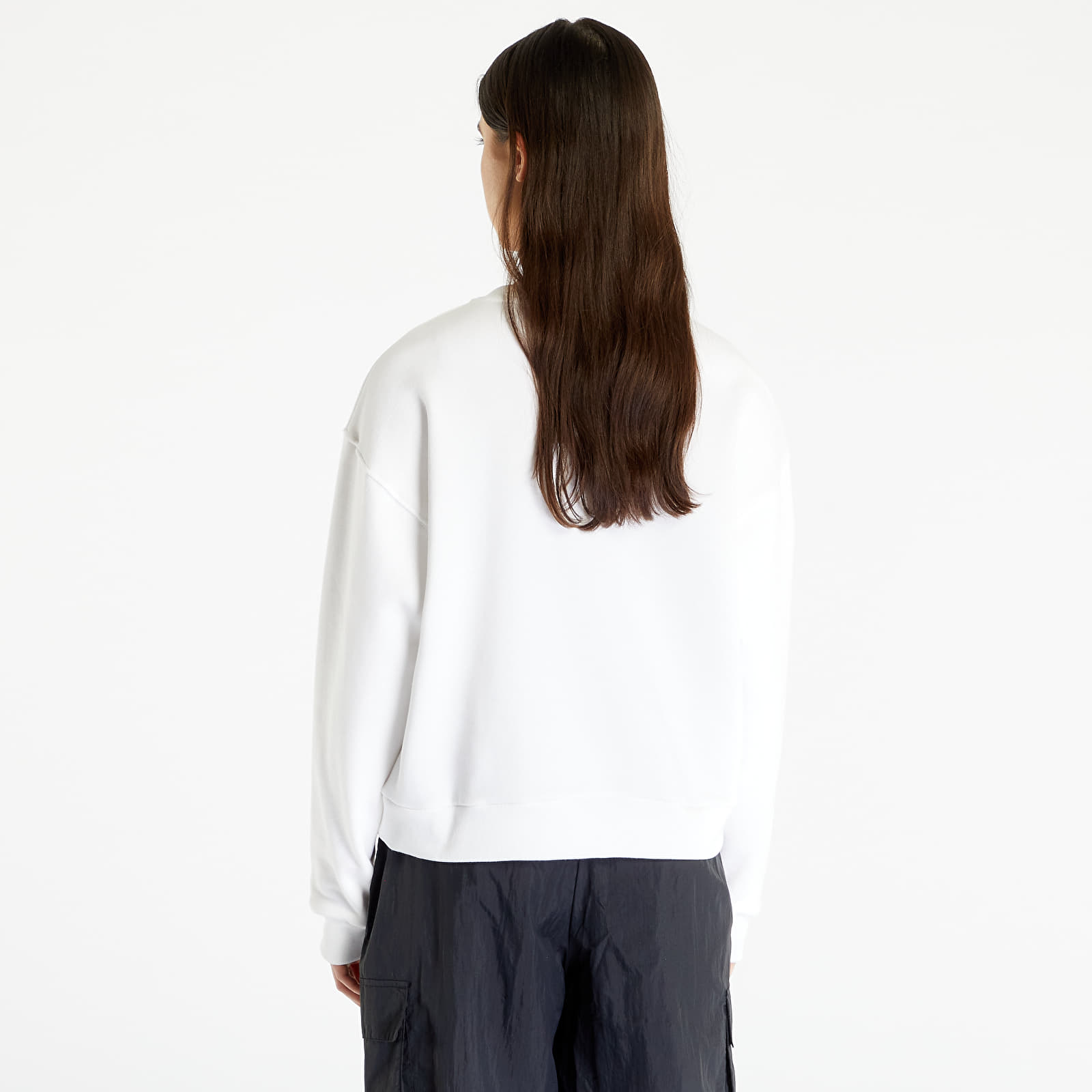 Adidas originals trefoil infill crew sweatshirt sales