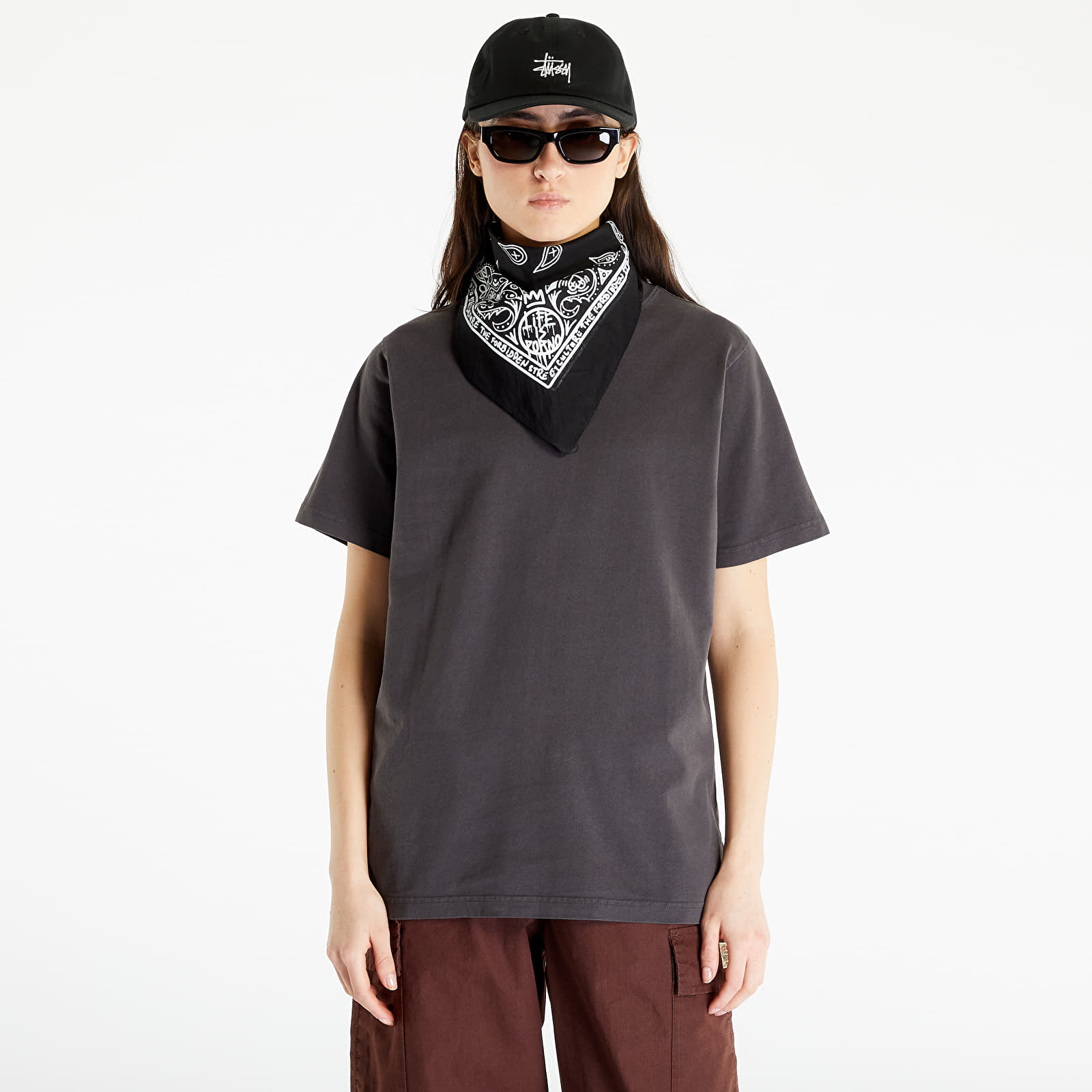 T-shirts Stüssy Pigment Dyed Crew T-Shirt UNISEX Black