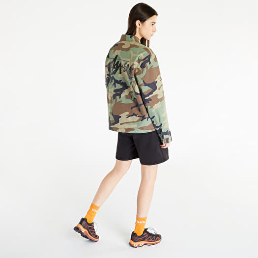 Stussy camo coach shirt 迷彩 denim tears