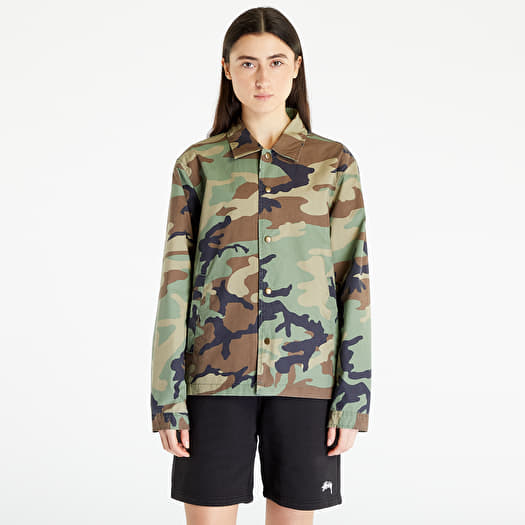 Camisas Stüssy Coach Long Sleeve Shirt UNISEX Camo | Footshop