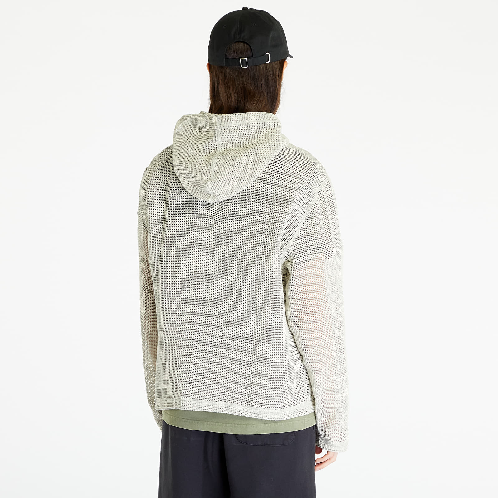 Sweatjacken und Sweatshirts Stüssy Cotton Mesh Hoodie UNISEX Bone