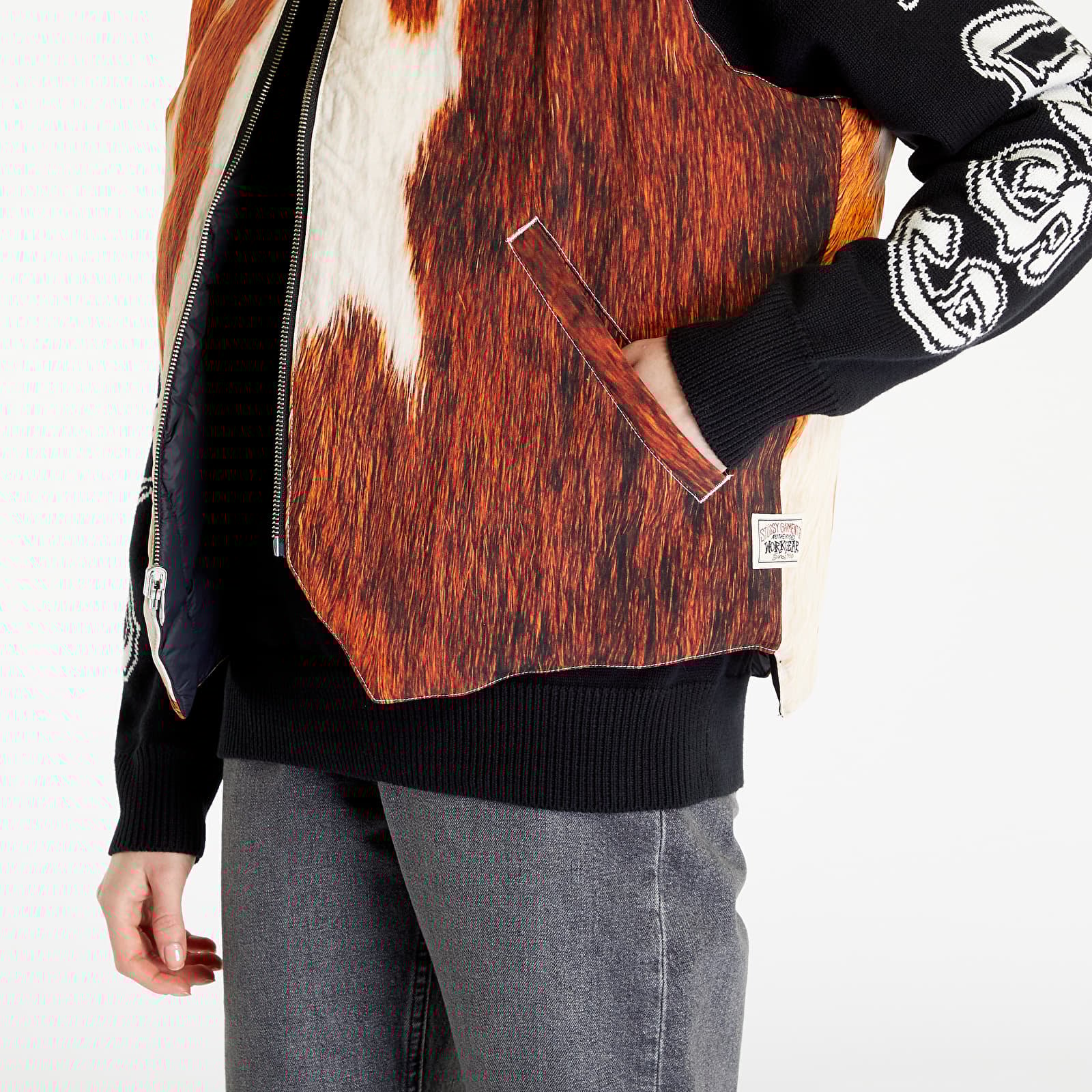 Vests Stüssy Revesrible Quilted Vest UNISEX Cowhide
