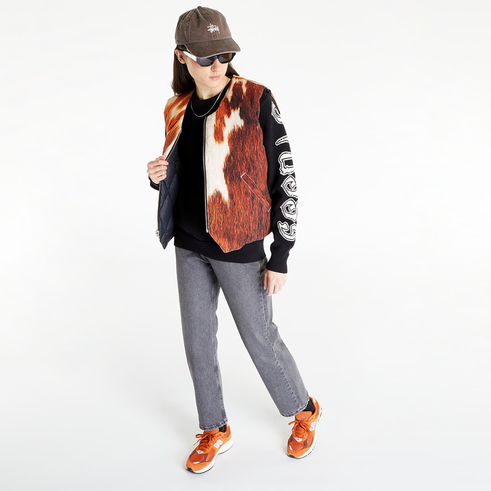 Vests Stüssy Revesrible Quilted Vest UNISEX Cowhide