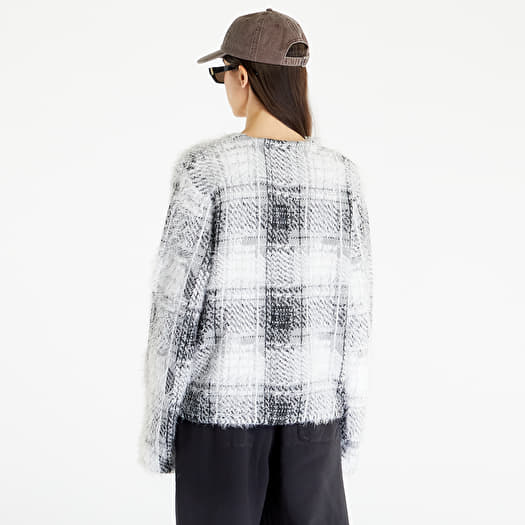 Stussy plaid mohair sweater top