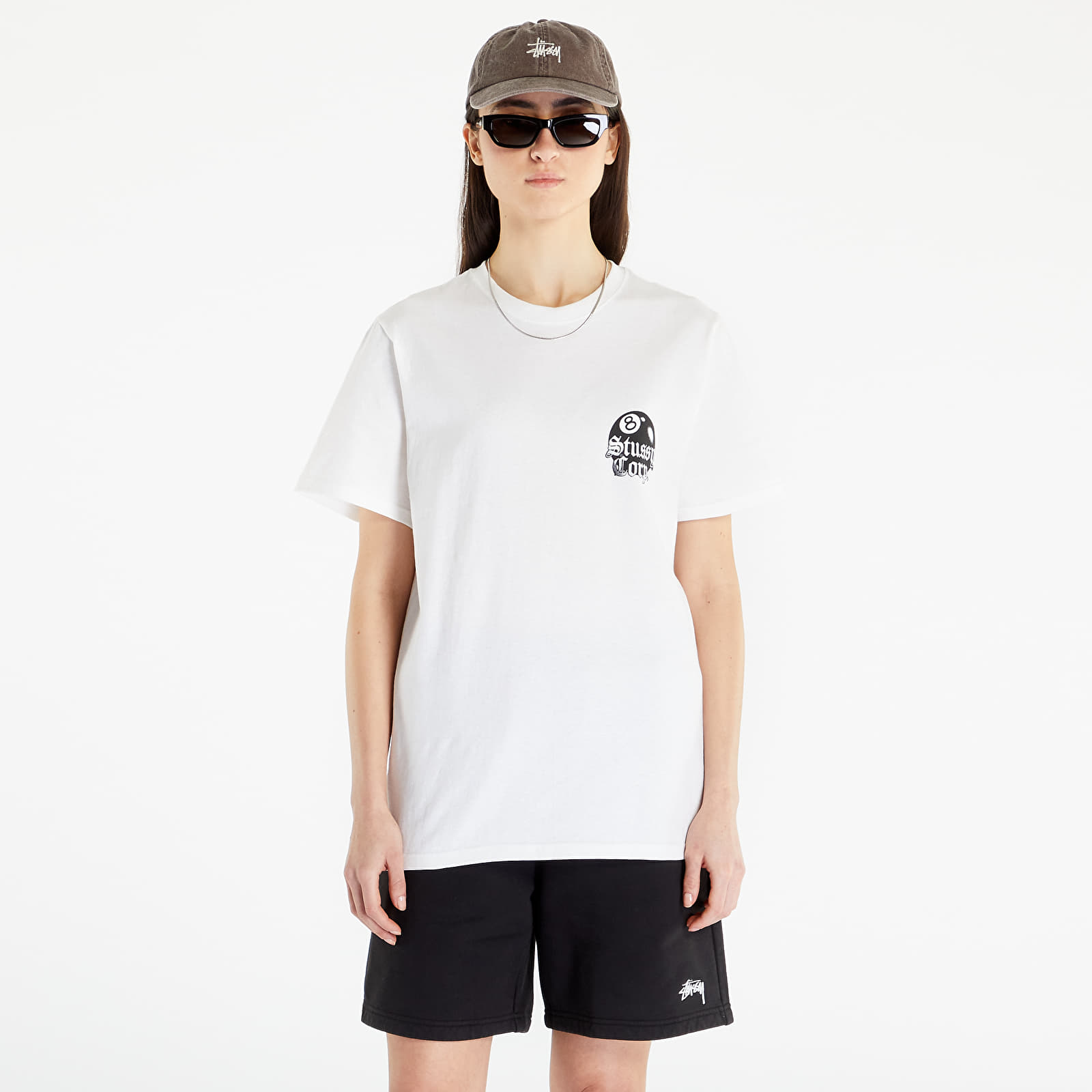 Magliette Stüssy 8 Ball Corp. Short Sleeve Tee UNISEX White