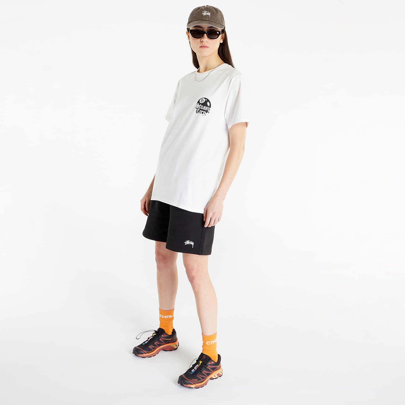 Magliette Stüssy 8 Ball Corp. Short Sleeve Tee UNISEX White