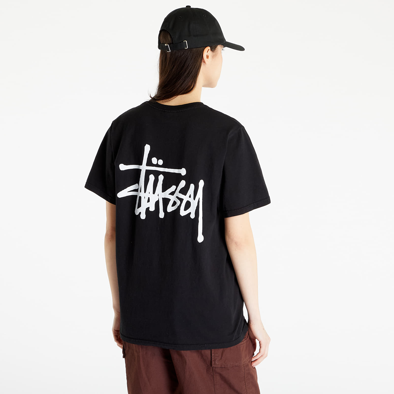 T-Shirts Stüssy Basic Stussy Pig. Dyed Short Sleeve Tee UNISEX Black