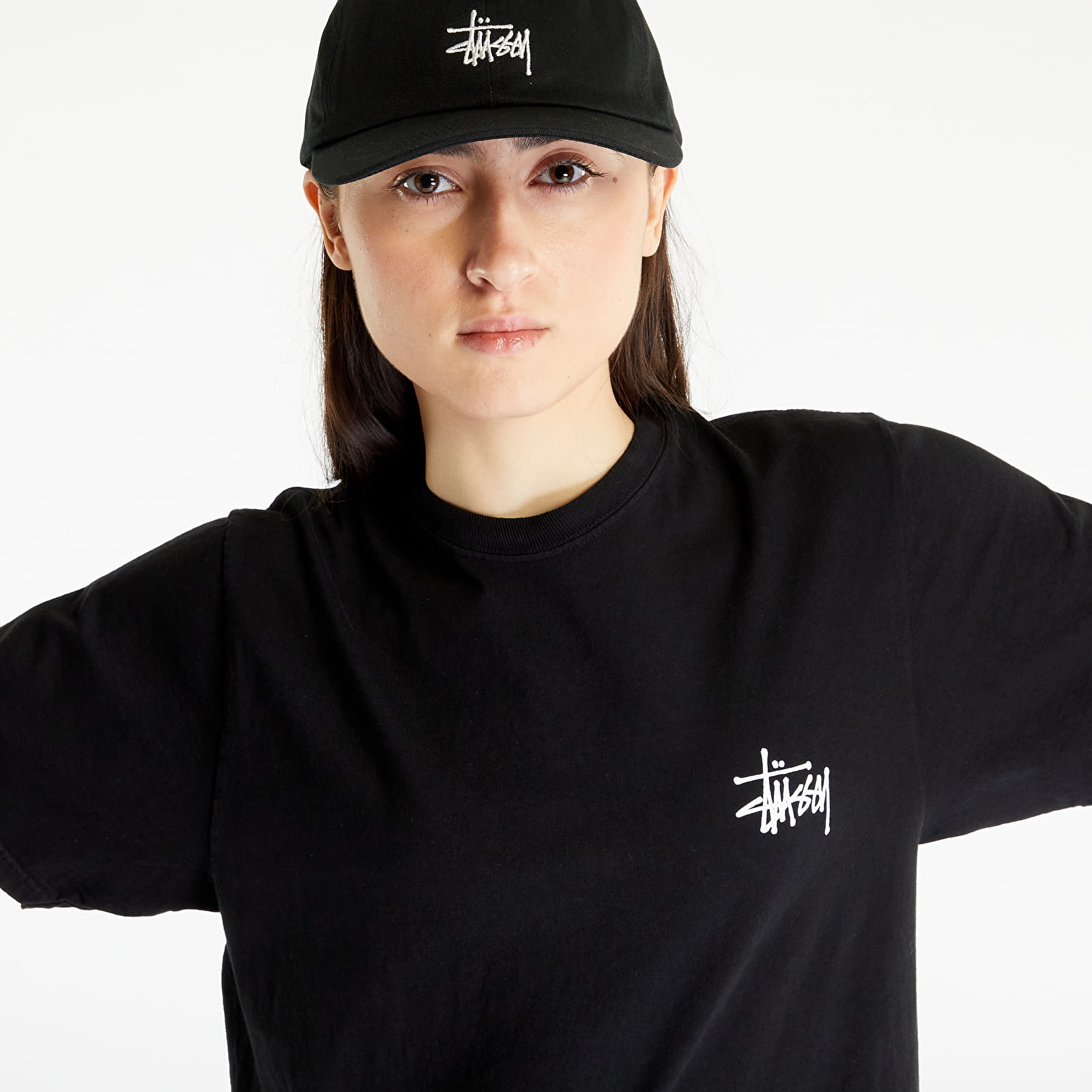 T-Shirts Stüssy Basic Stussy Pig. Dyed Short Sleeve Tee UNISEX Black
