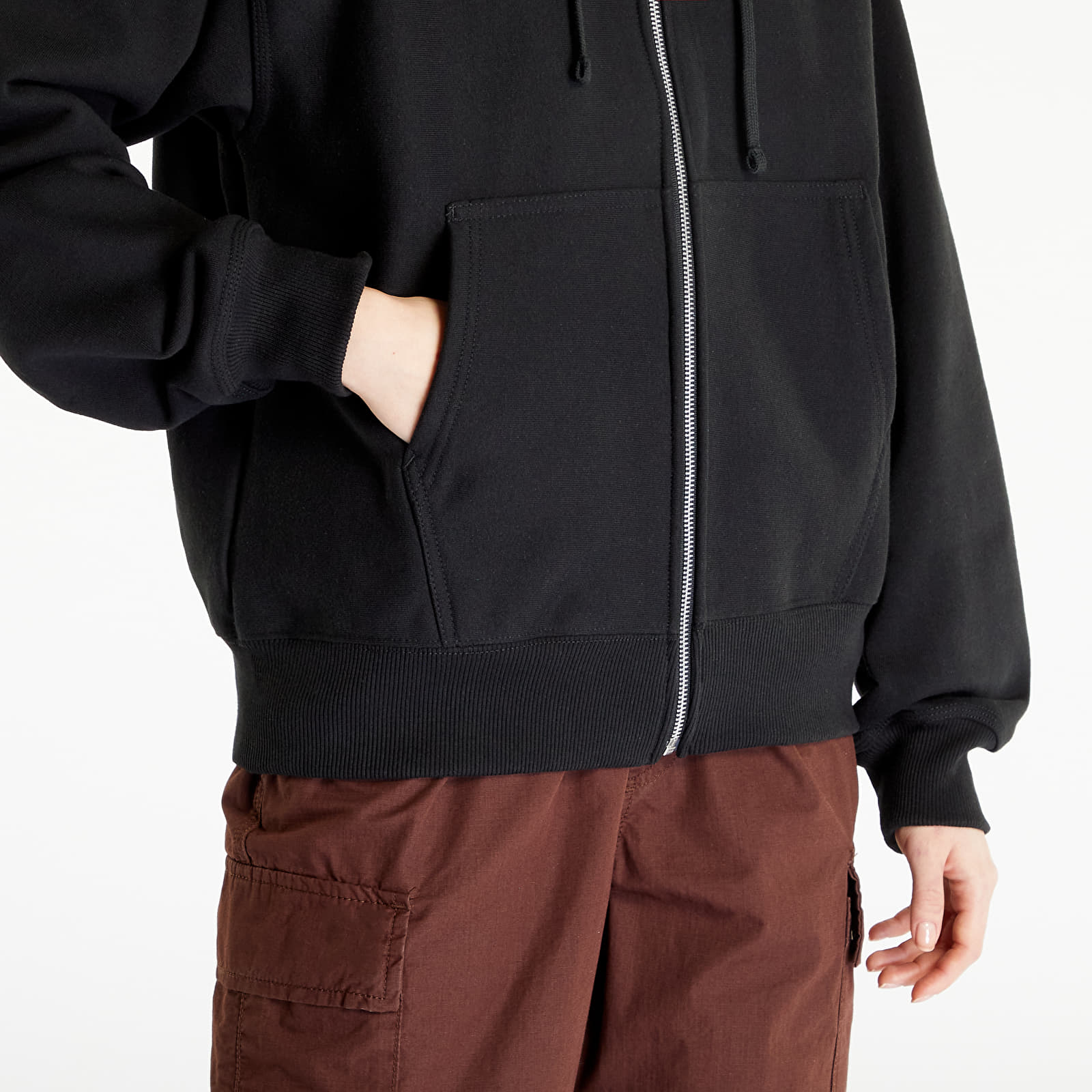 Sweatjacken und Sweatshirts Stüssy Basic Stussy Full-Zip Fleece Hoodie UNISEX Black