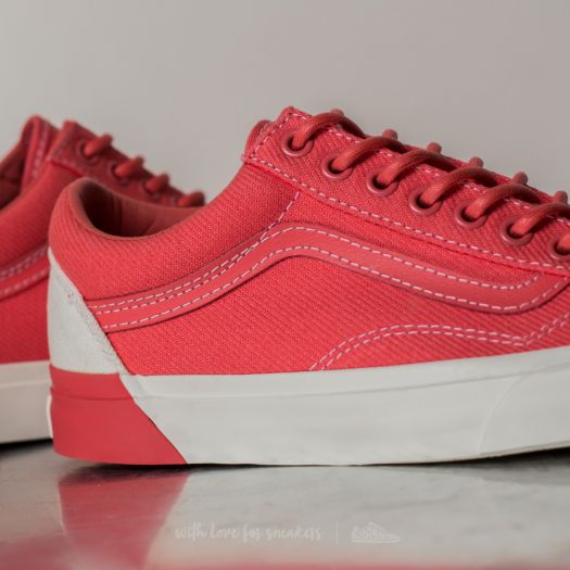 Vans old skool dx white red on sale