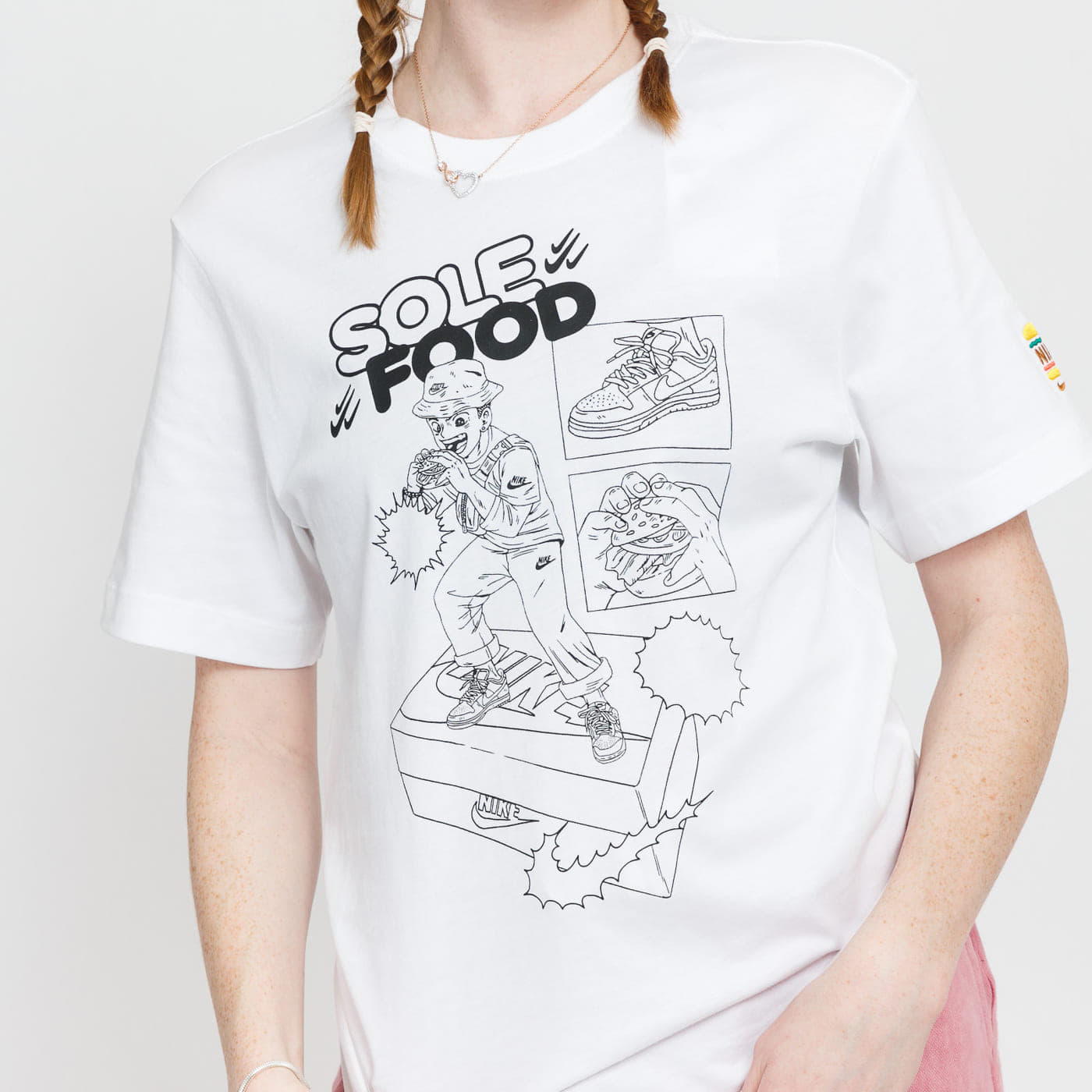Pólók Nike Sportswear Sole Food Graphic Tee UNISEX White