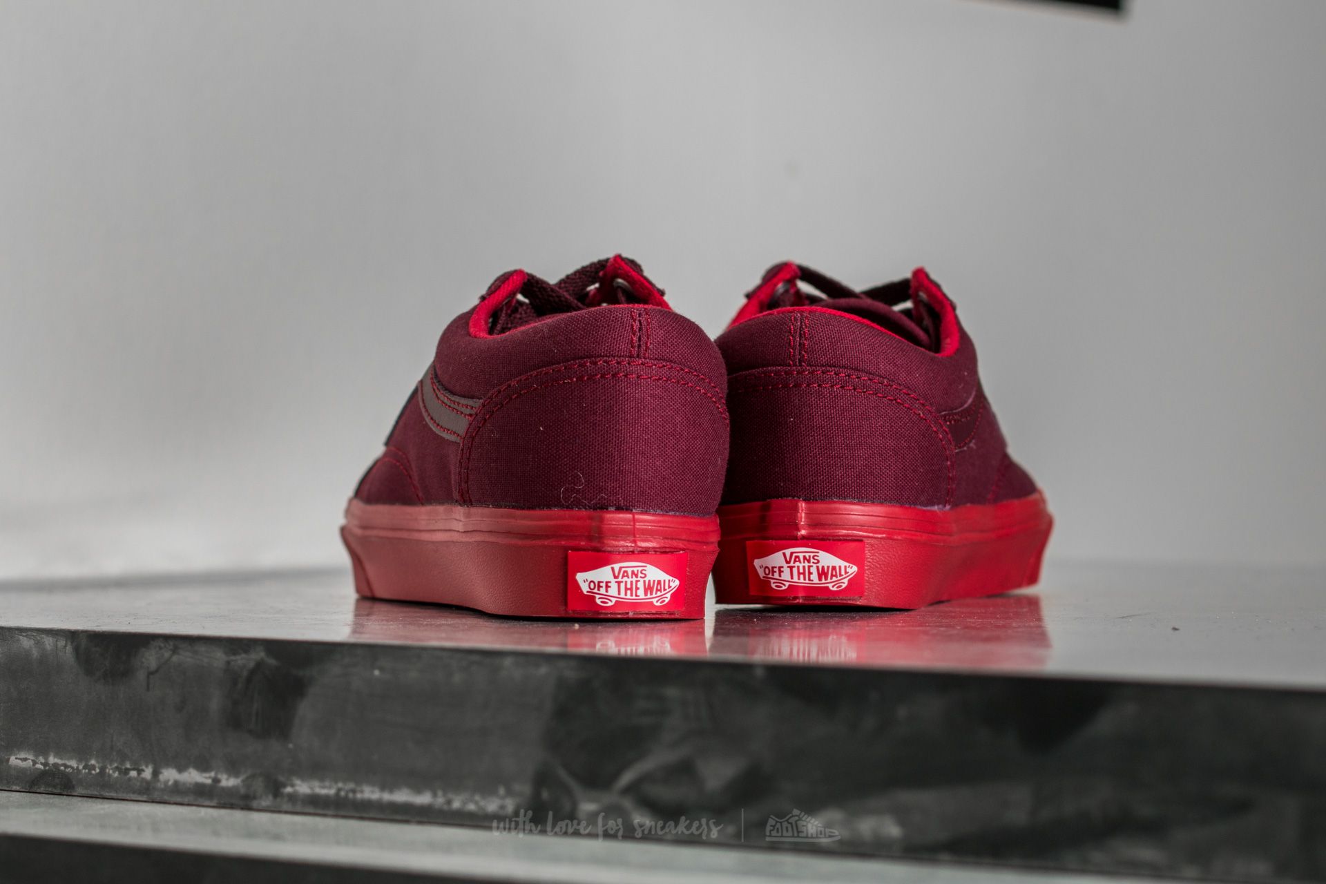 Burgundy vans store for kids