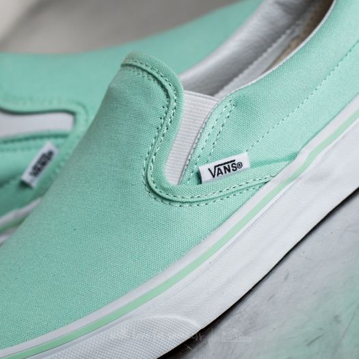 Vans slip on mint sale green