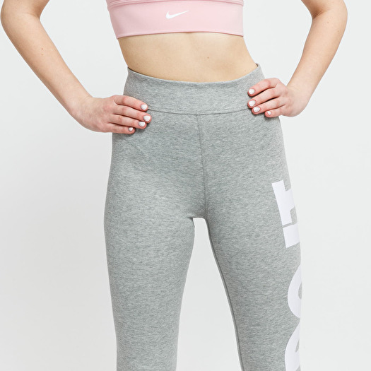 Nike Wmns Sportswear Essential High-Waisted Graphic Leggings, CZ8534-063, Gray, Clothes