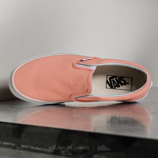 Peach slip on vans hot sale