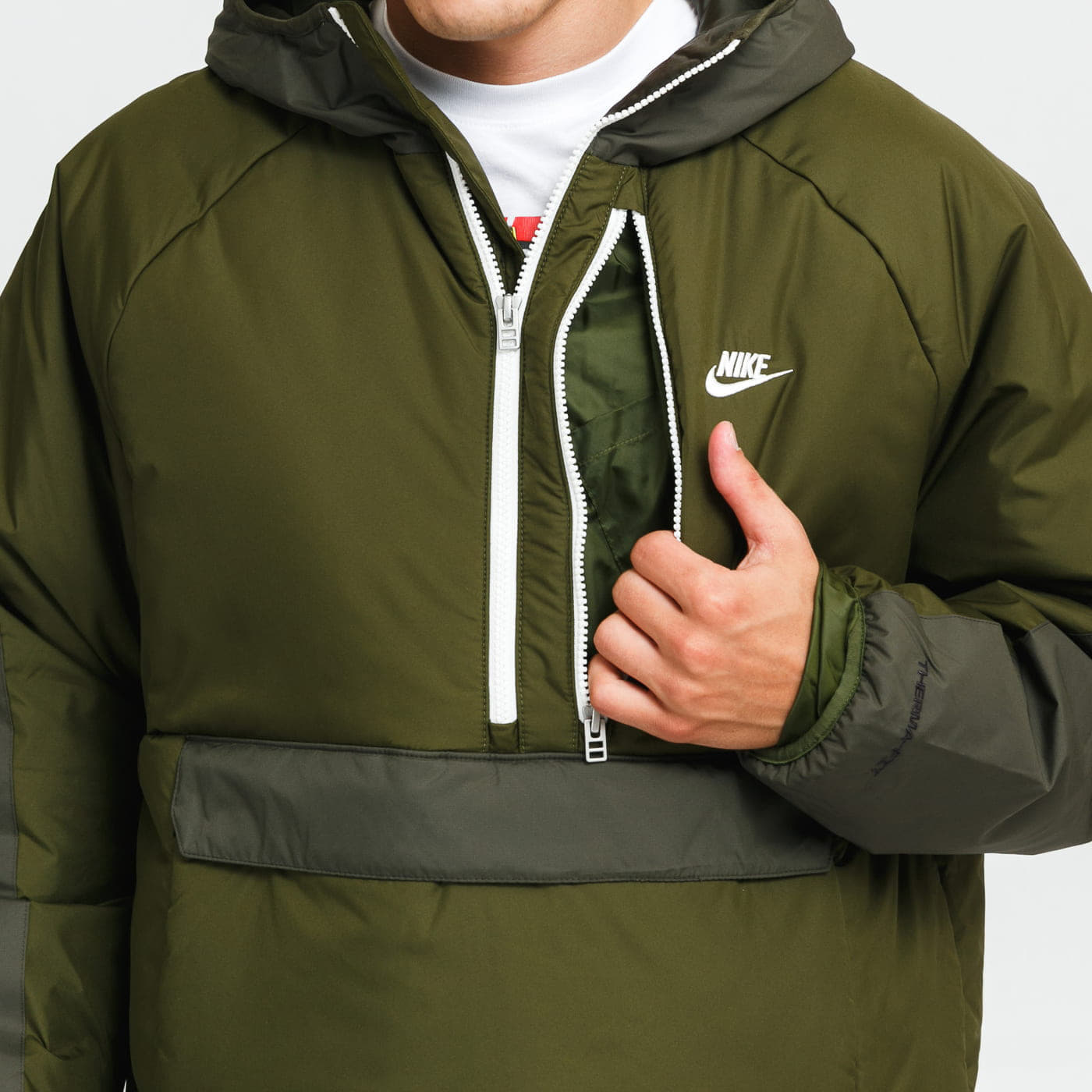 Jackets Nike Sportswear Therma-FIT Repel Legacy Hoody Anorak Green