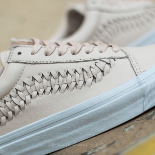 Men s shoes Vans Old Skool Weave Leather Delicacy Footshop