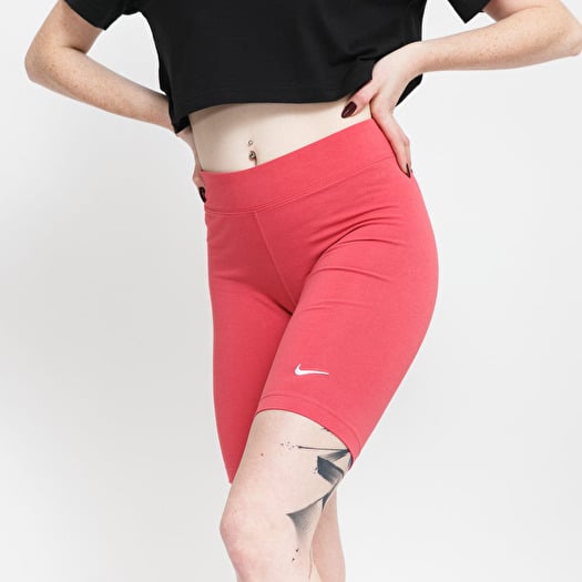 Red nike outlet biker shorts