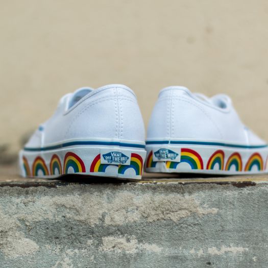 Men s shoes Vans Authentic Rainbow Tape True White Footshop