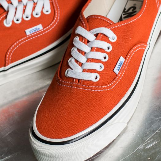 Vans orange authentic outlet