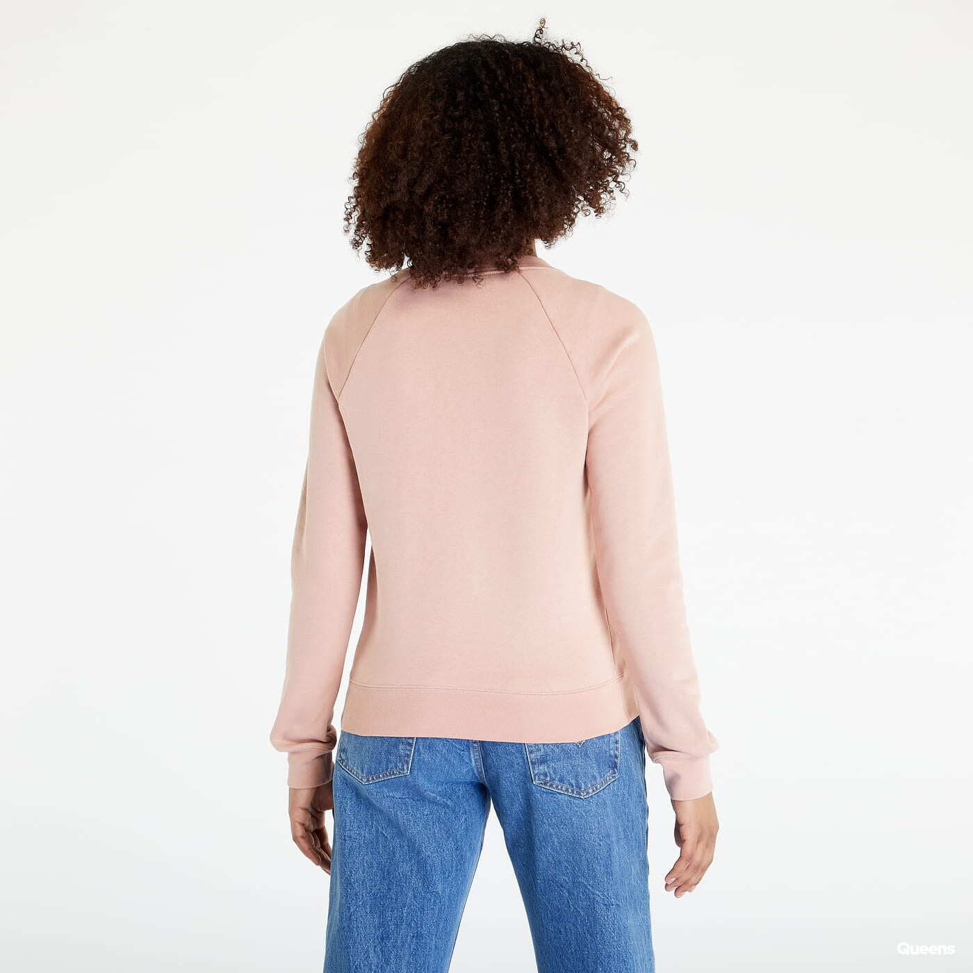 Kapucnis pulóverek és pulcsik Nike Sportswear Essential Women's Fleece Crew Rose Whisper/ White