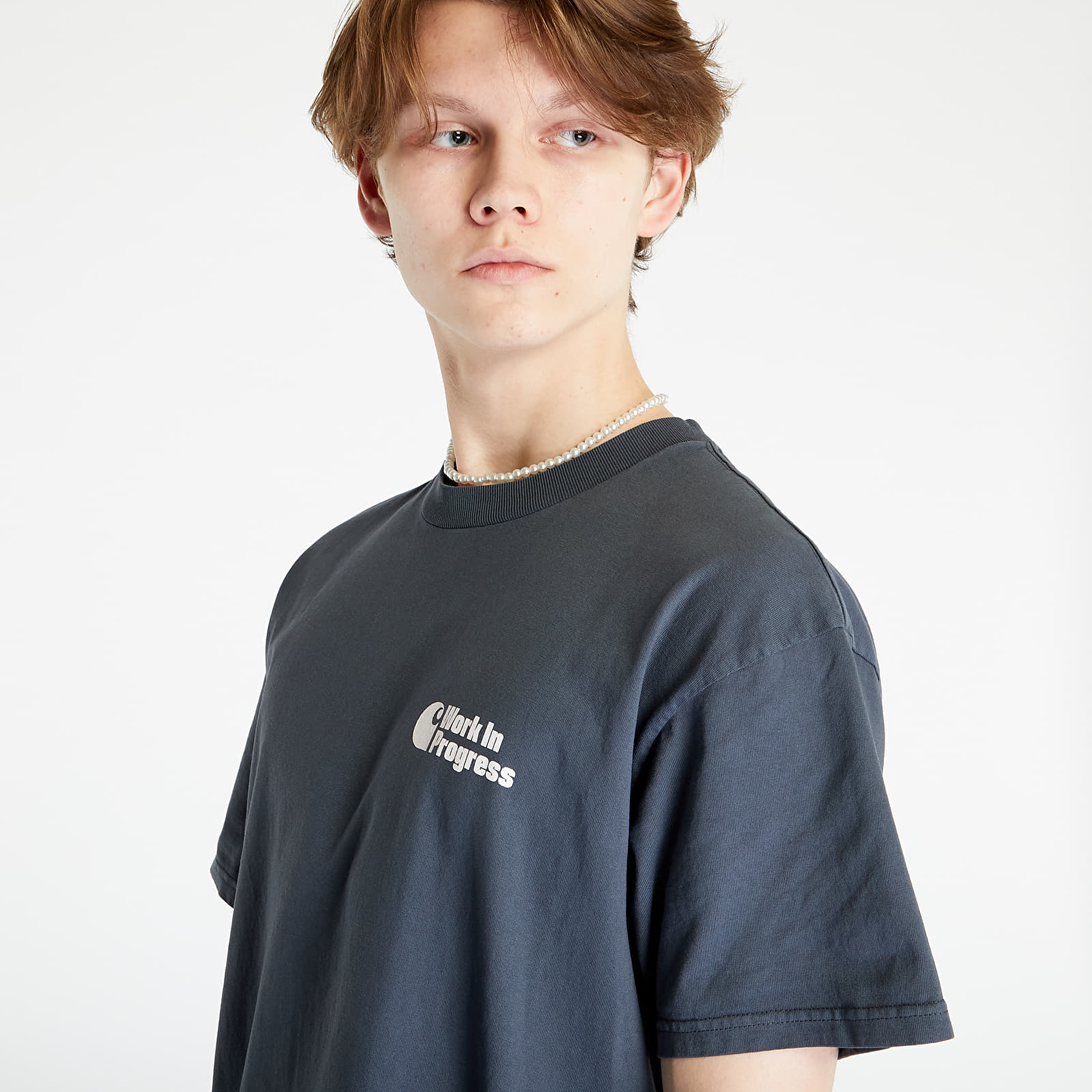Majice T-shirt Carhartt WIP Manual Short Sleeve T-Shirt UNISEX Zeus Garment Dyed