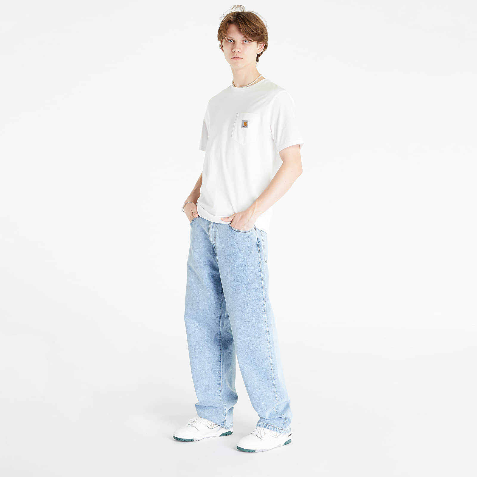 Pólók Carhartt WIP Pocket Short Sleeve T-Shirt UNISEX White